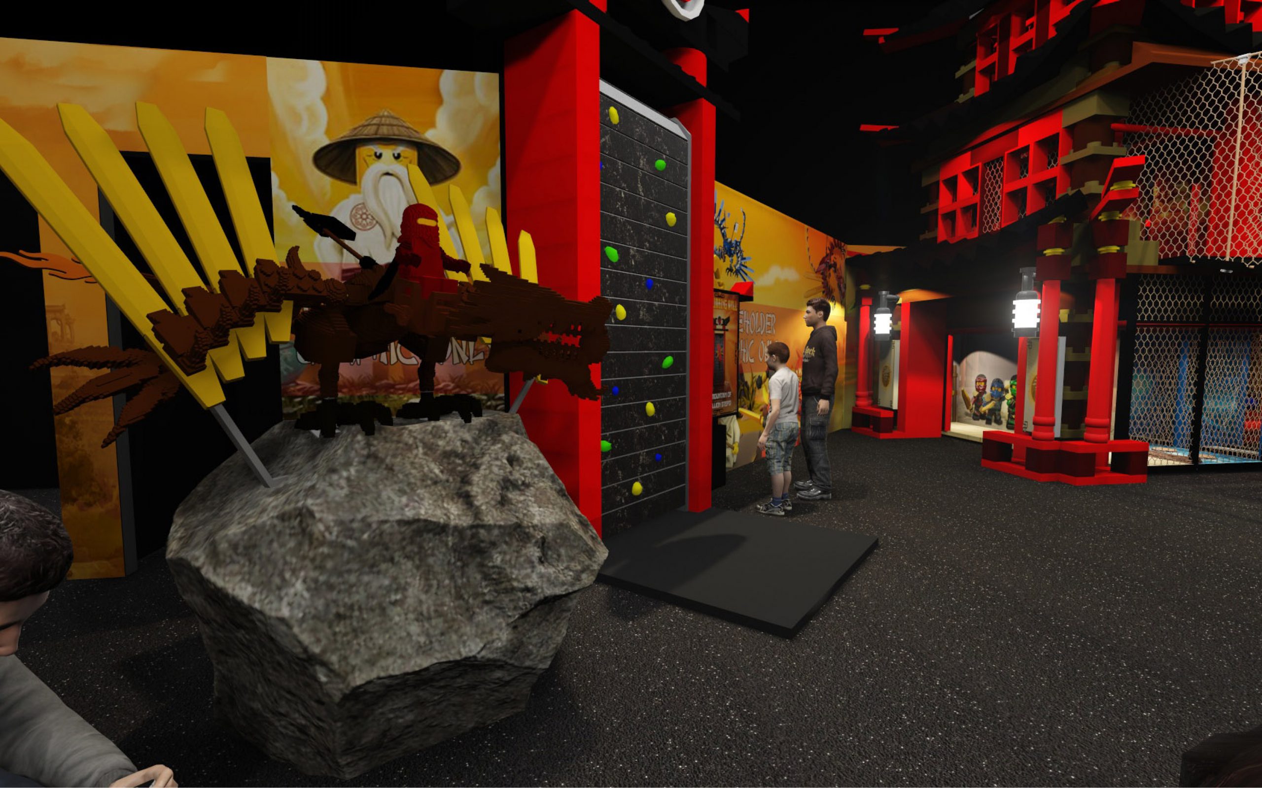 LEGO Ninjago themed interactive area