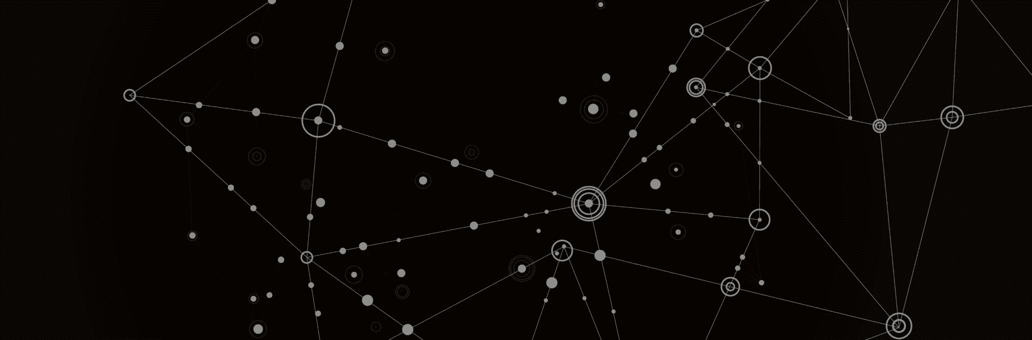 A black background with dots and connecting lines on top